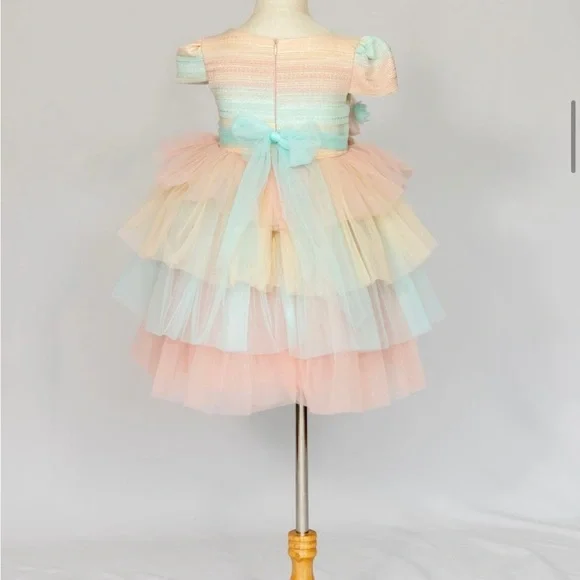 Beggi multicolor dress sold by Aurora kids couture. - Picture 2 of 2